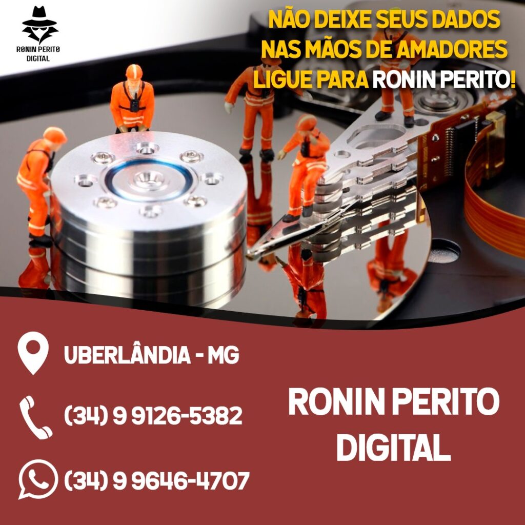 ronin perito digital serviços recuperação de dados em hd